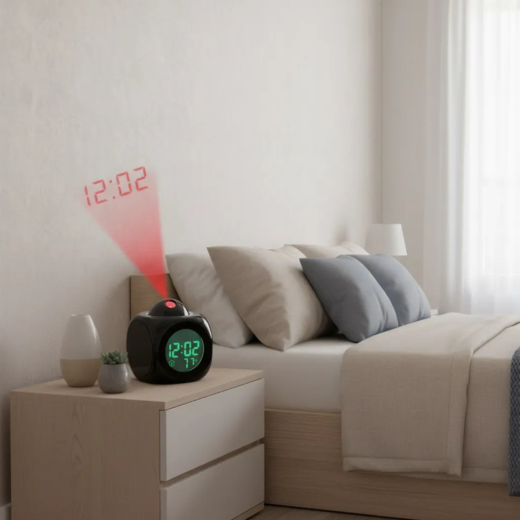 Réveil Lumineux Projecteur Numérique