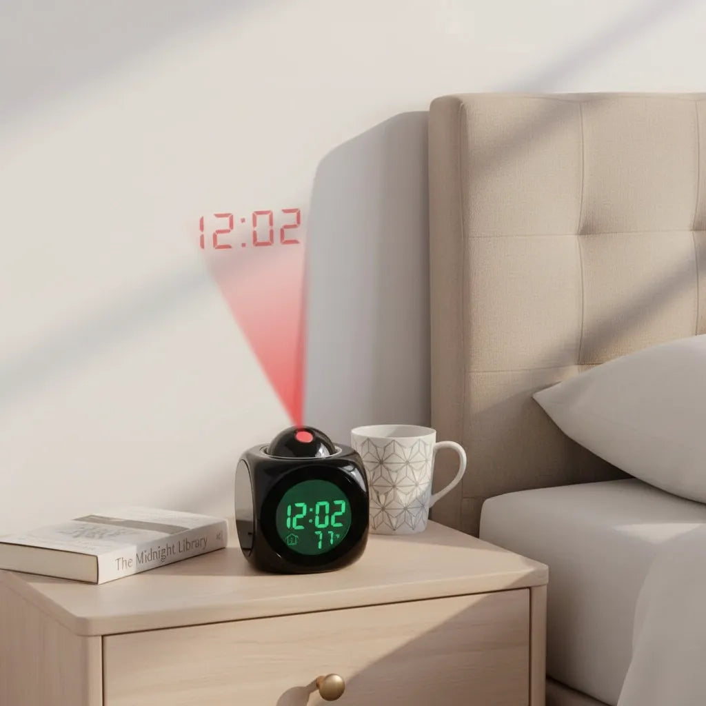 Réveil Lumineux Projecteur Numérique