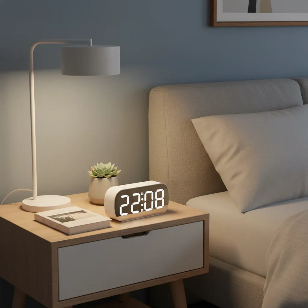 Réveil Lumineux Secteur Numérique