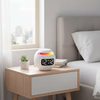 Réveil Luminothérapie Ronde Double Alarme