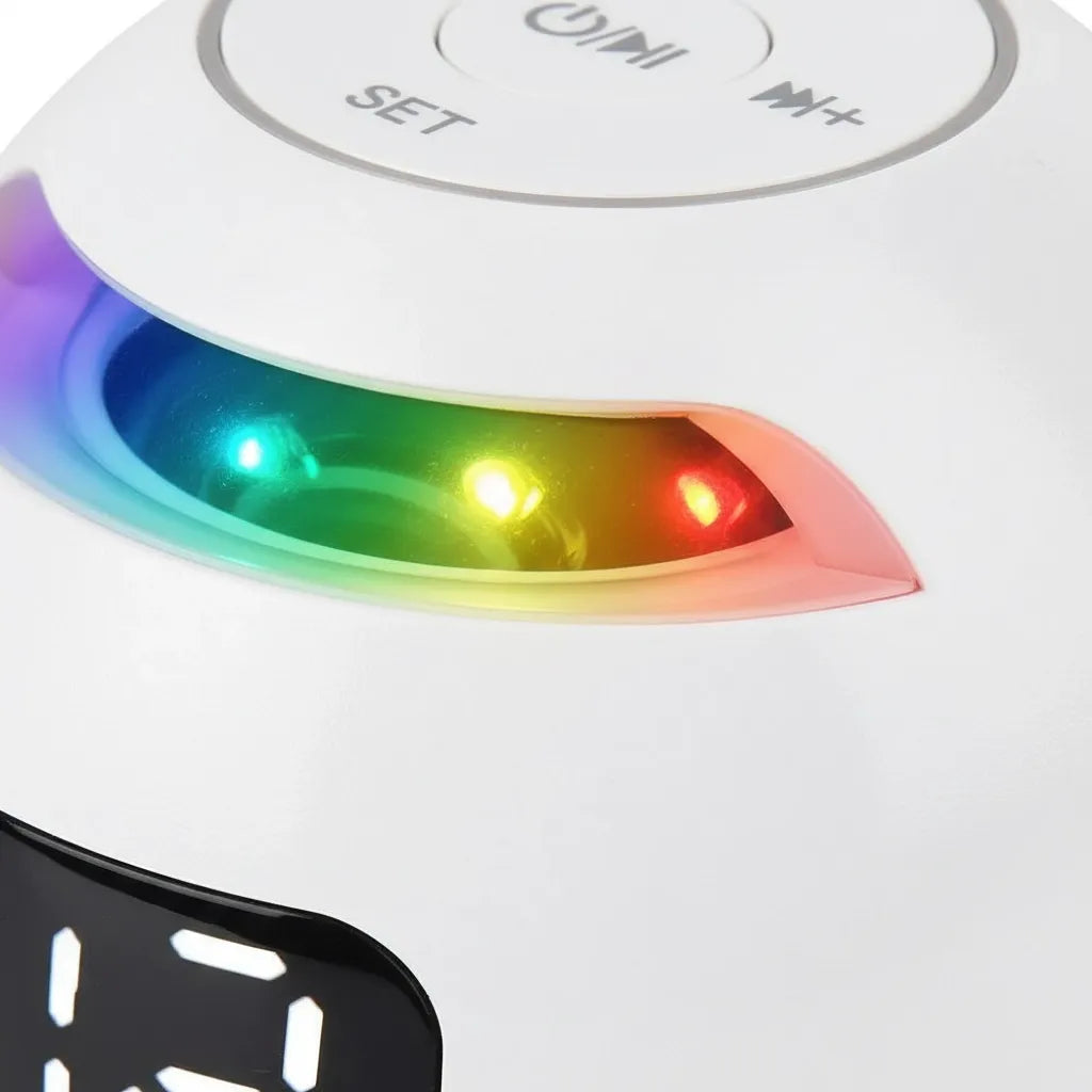 Réveil Luminothérapie Ronde Double Alarme