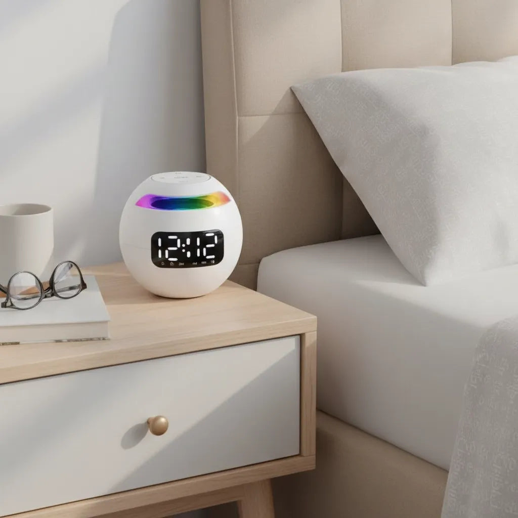 Réveil Luminothérapie Ronde Double Alarme