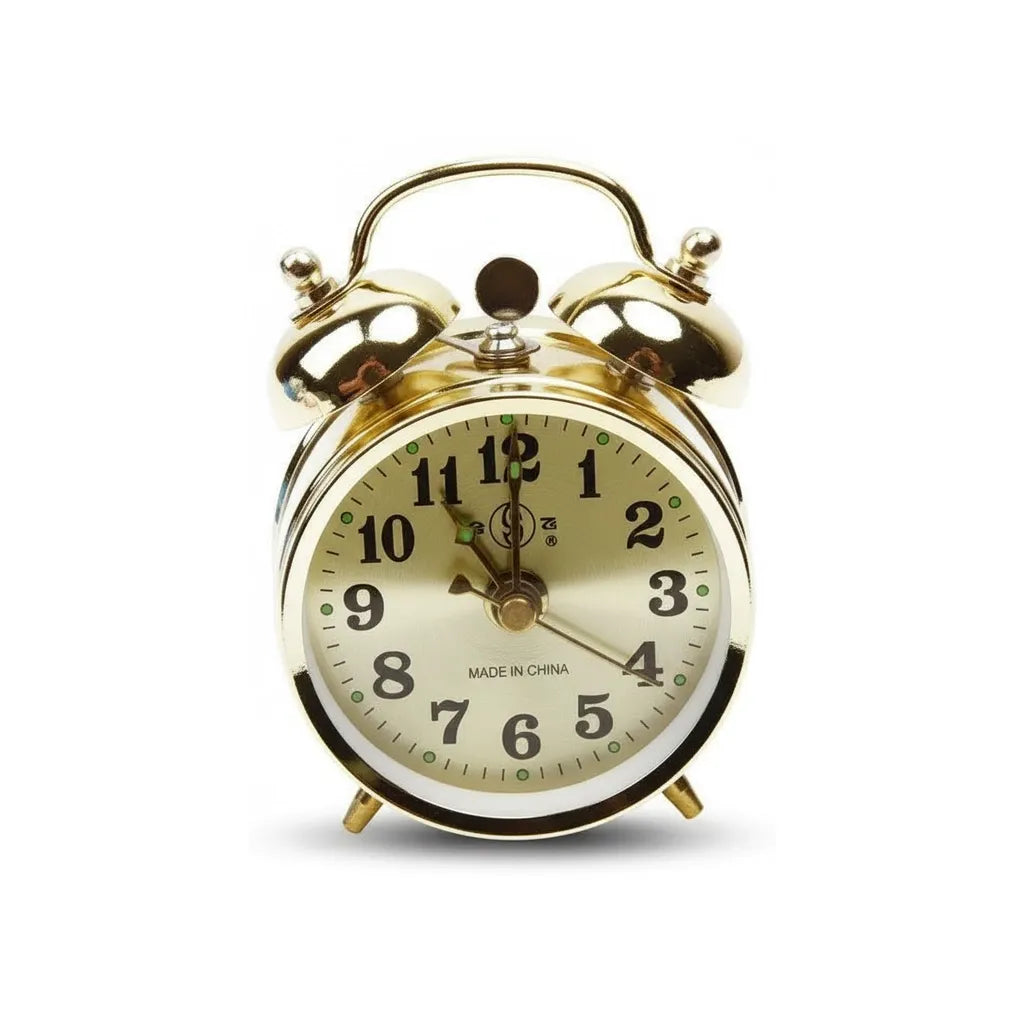 Réveil Mécanique avec Cloches en Métal