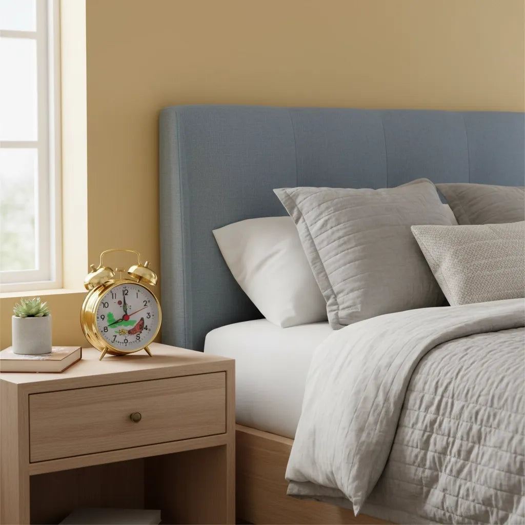 Réveil Mécanique Double Cloche Poussins