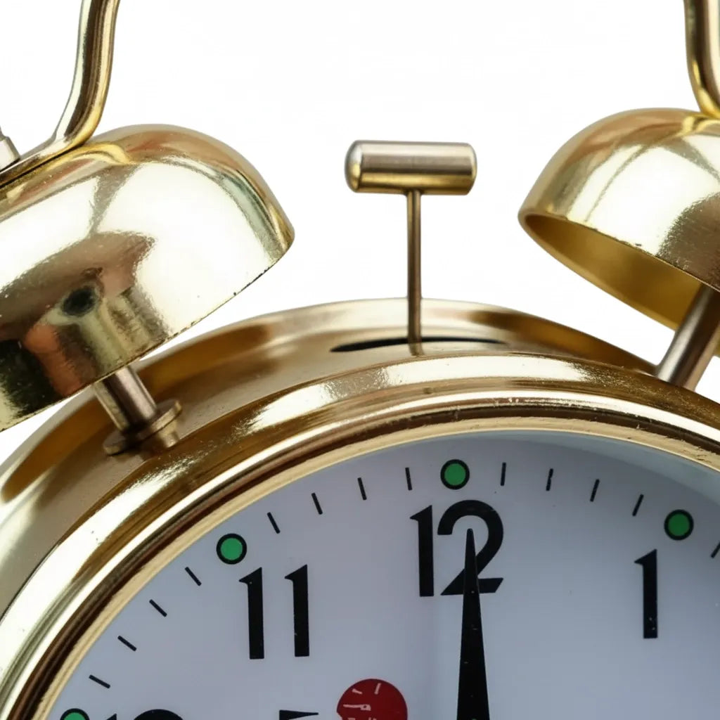 Réveil Mécanique Double Cloche Poussins