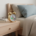 Réveil Mécanique Double Cloche Poussins