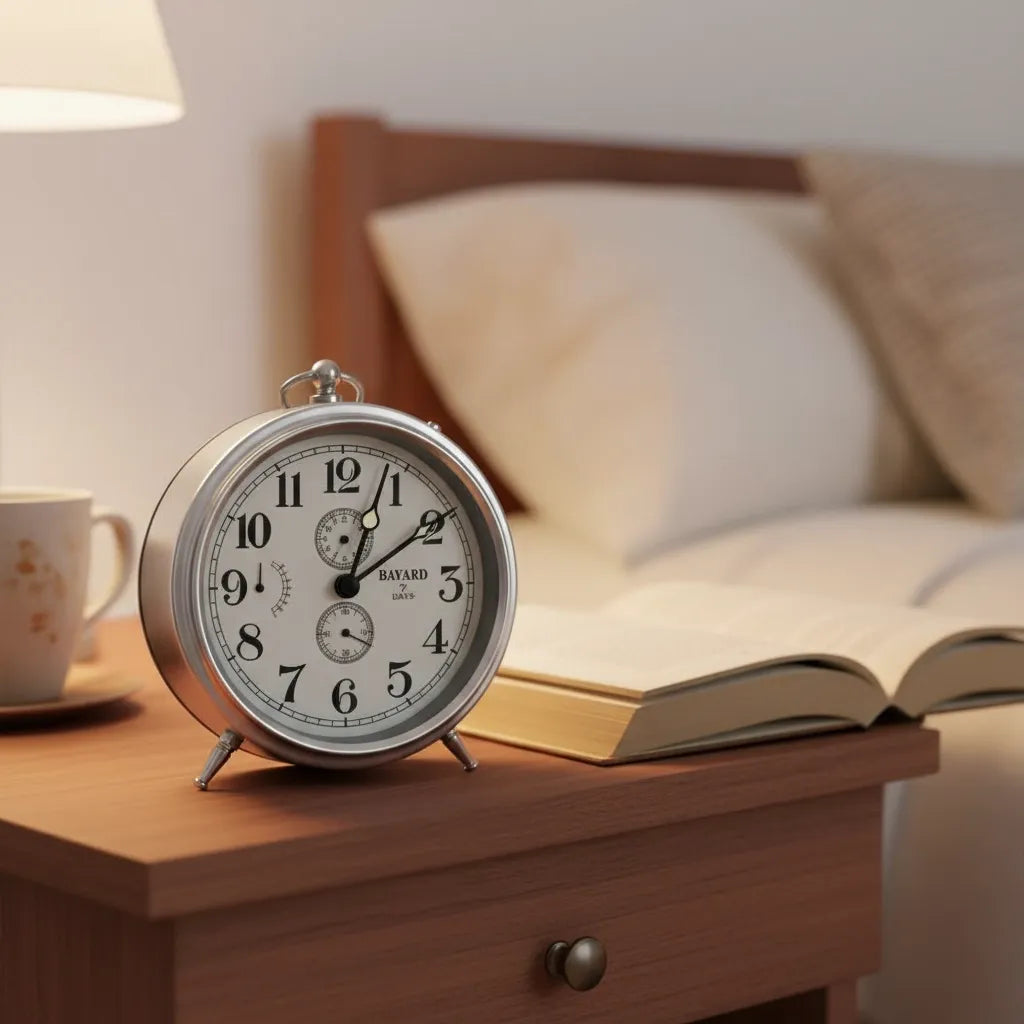 Réveil Mécanique Vintage en Métal