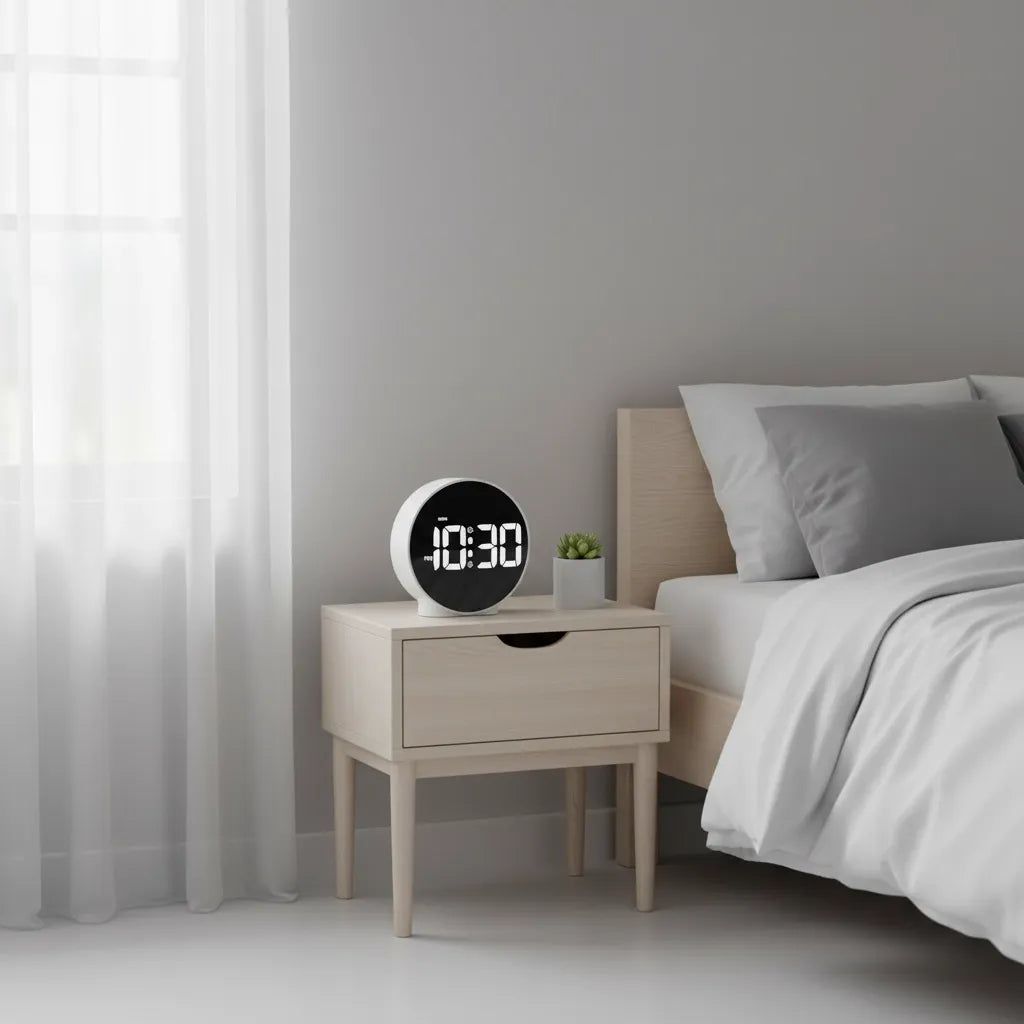 Réveil Numérique à Piles avec Gros Chiffres