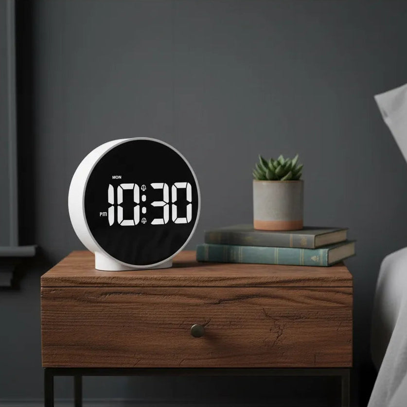 Réveil Numérique à Piles avec Gros Chiffres