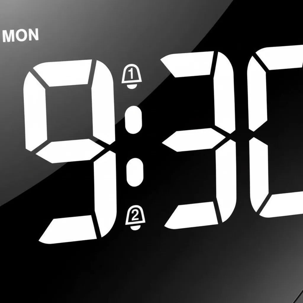 Réveil Numérique à Piles avec Gros Chiffres