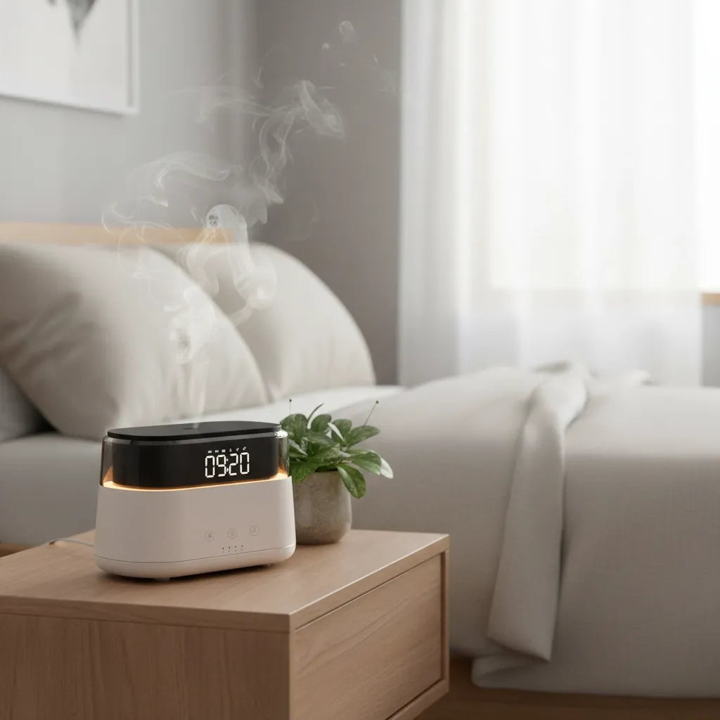 Réveil Numérique Avec Diffuseur Huile Essentielle Et Aromathérapie