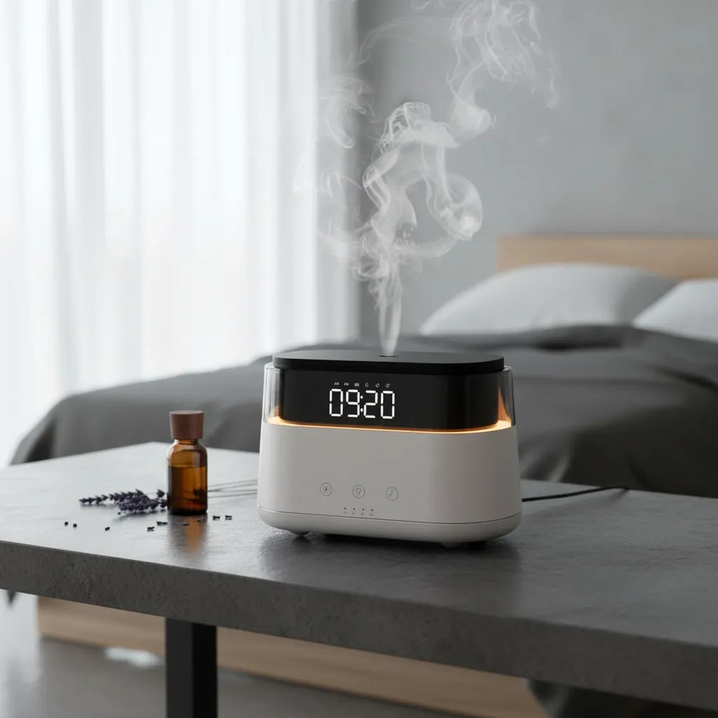 Réveil Numérique Avec Diffuseur Huile Essentielle Et Aromathérapie
