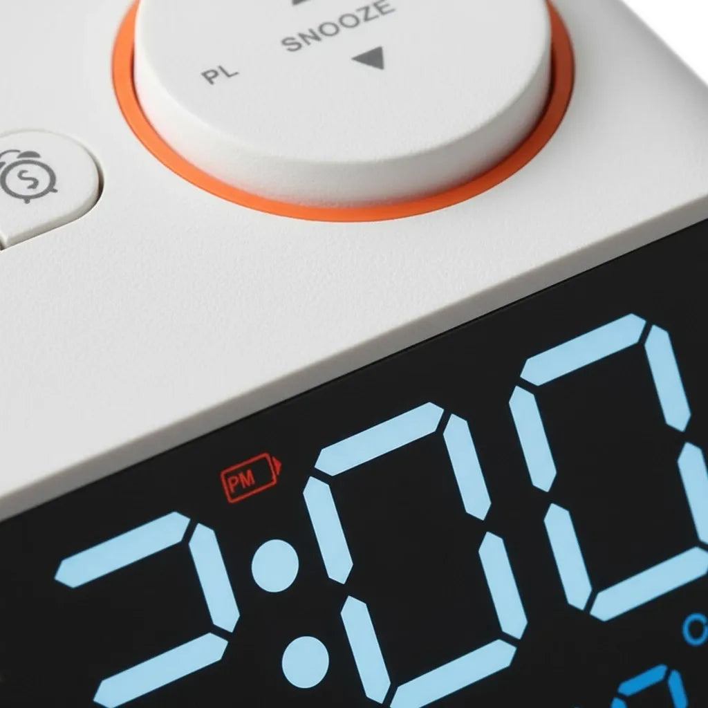 Réveil Numérique Batterie Avec Radio FM