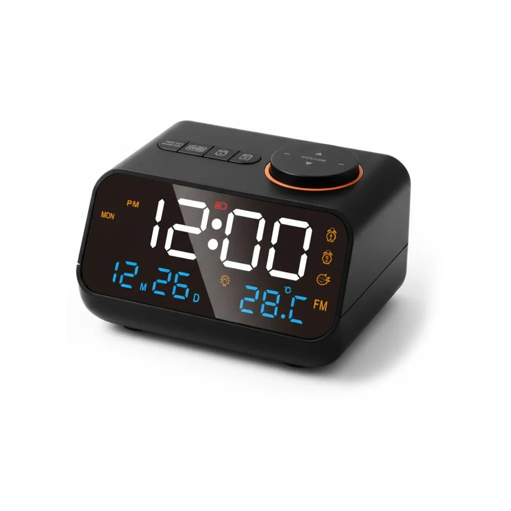 Réveil Numérique Batterie Avec Radio FM