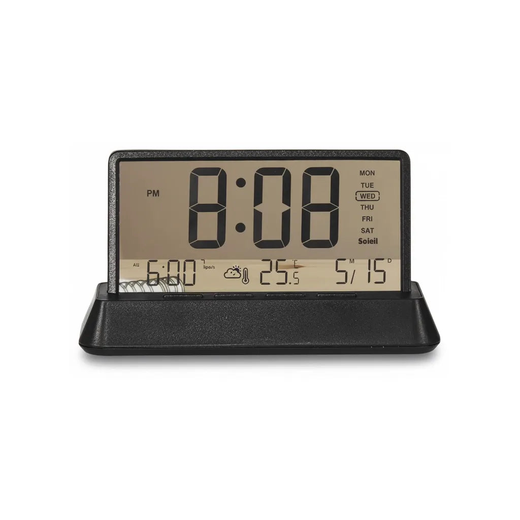 Réveil Numérique Bois Affichage Température