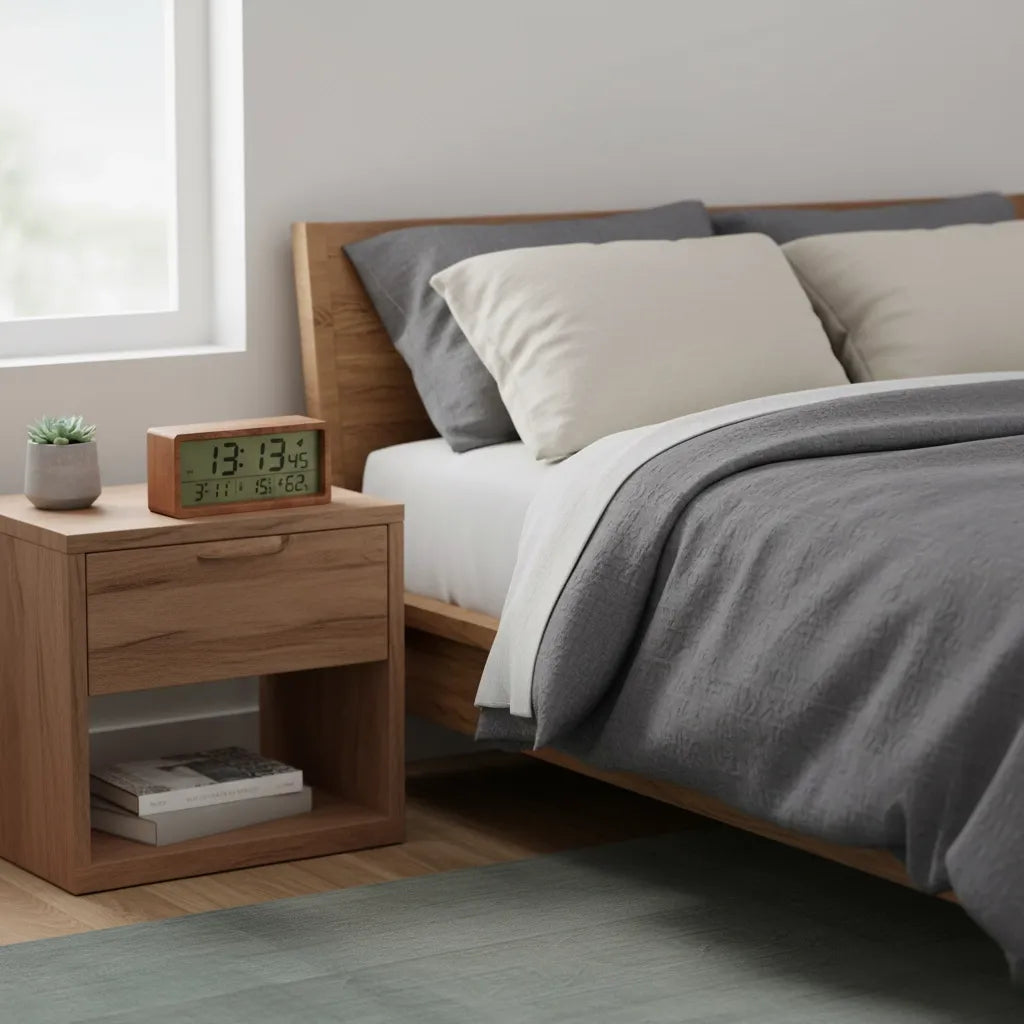 Réveil Numérique en Bois