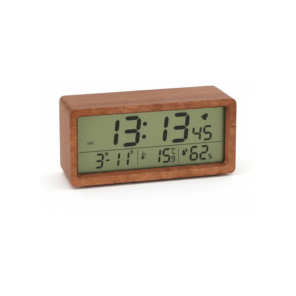 Réveil Numérique en Bois