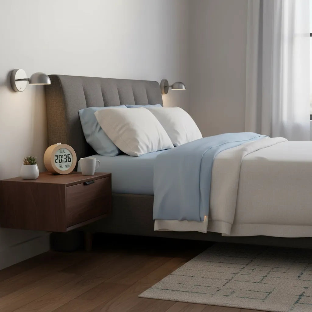 Réveil Numérique en Bois Élégant