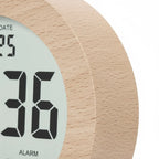 Réveil Numérique en Bois Élégant