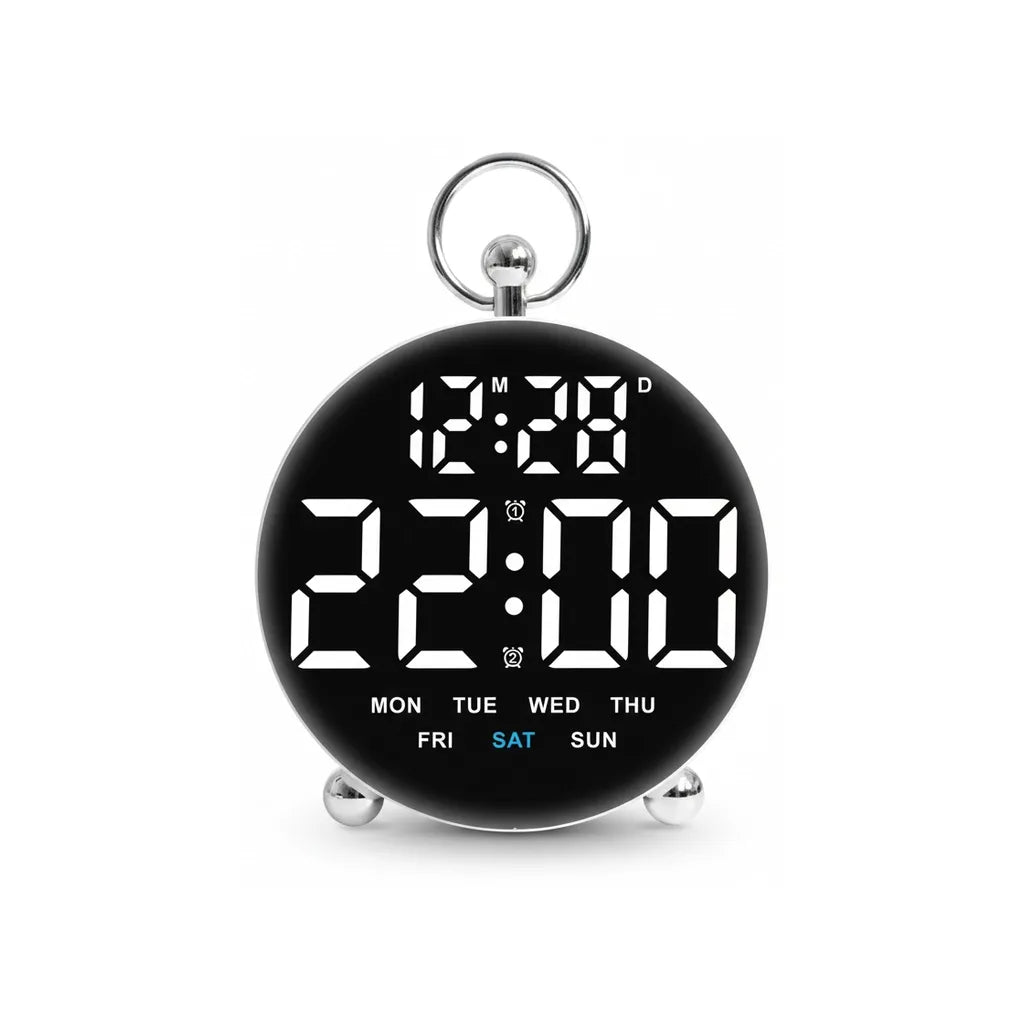 Réveil Numérique Moderne Avec Double Alarme