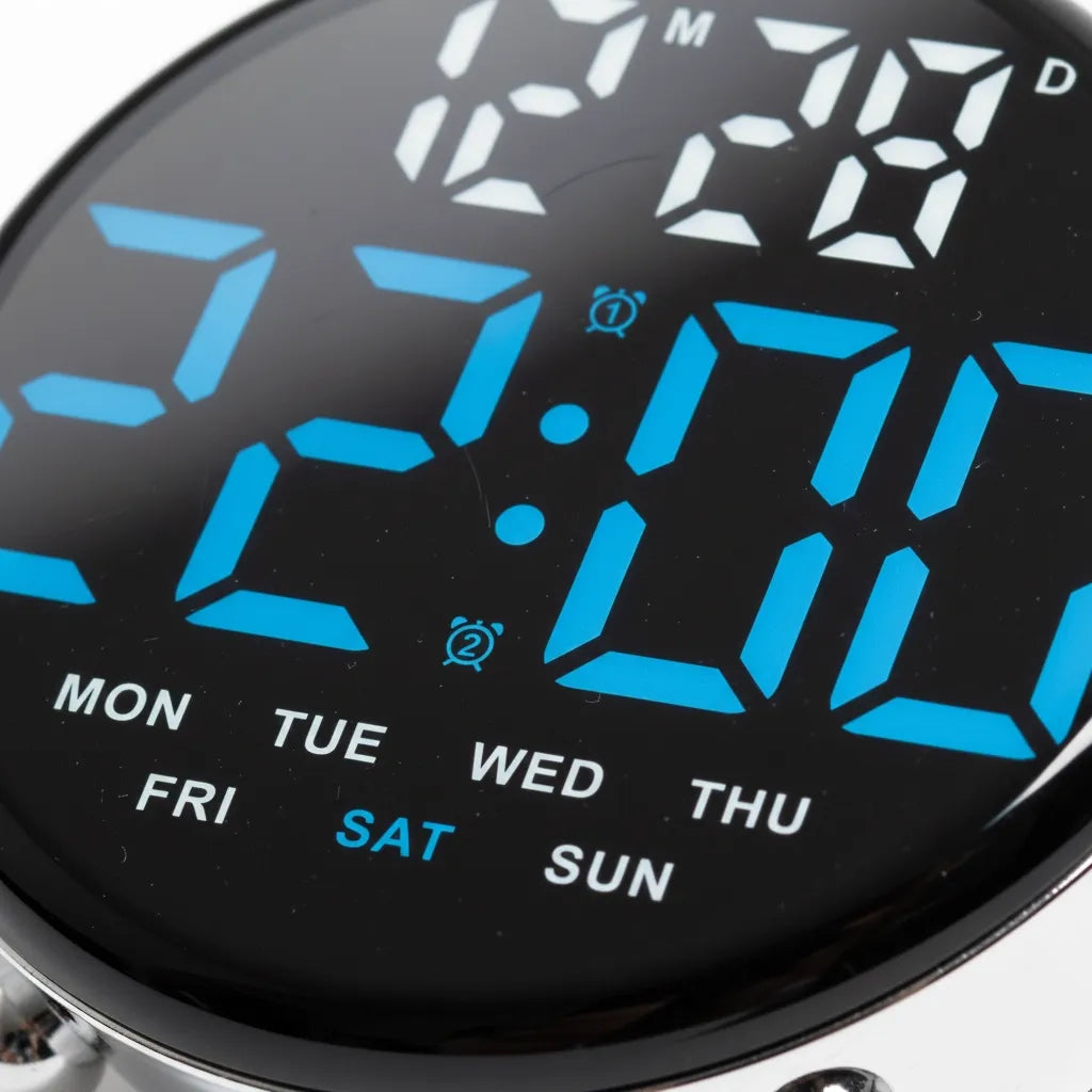 Réveil Numérique Moderne Avec Double Alarme