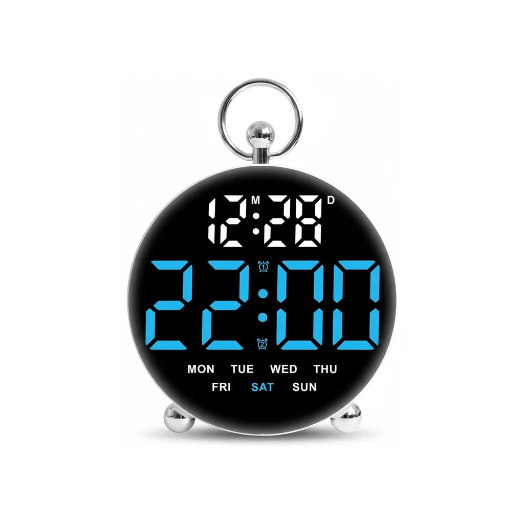 Réveil Numérique Moderne Avec Double Alarme
