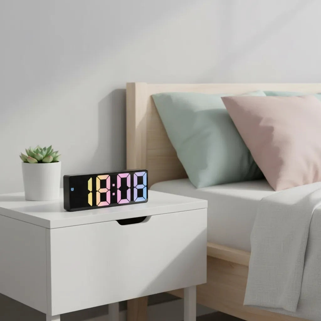 Réveil Numérique 24h LED Miroir