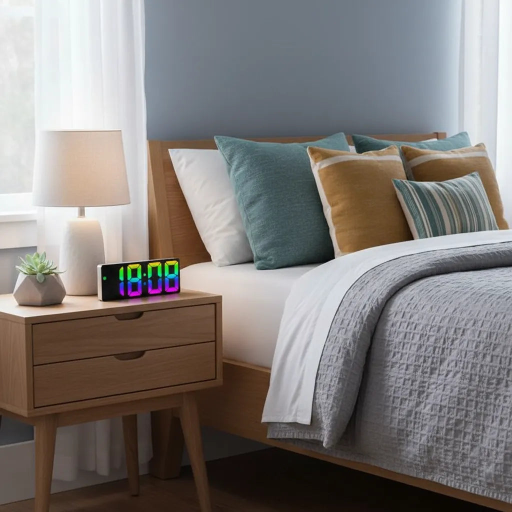 Réveil Numérique 24h LED Miroir