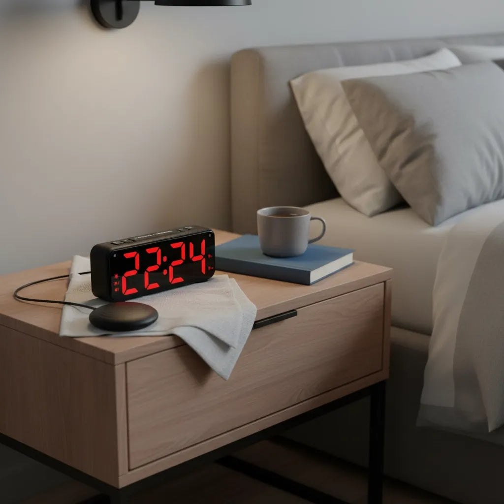 Réveil pour sourds et malentendants avec Lumière Clignotante