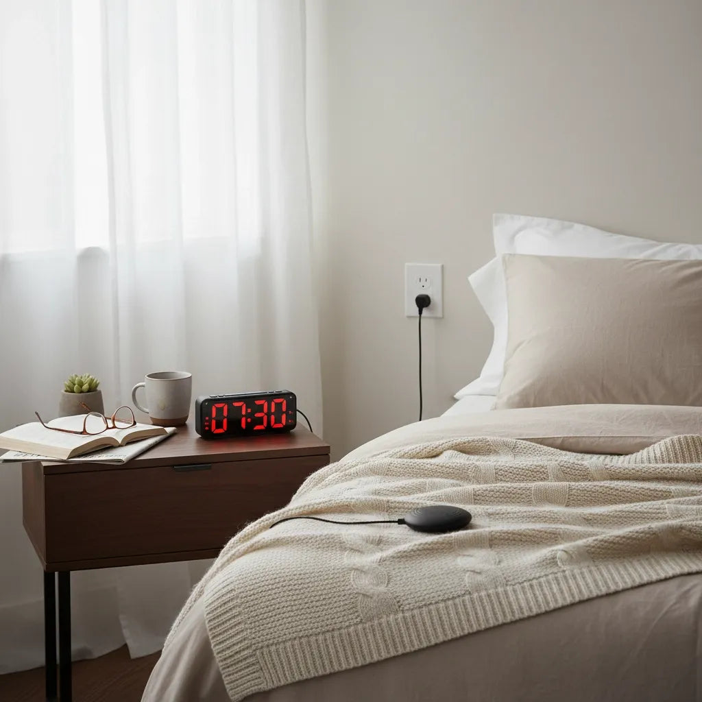 Réveil pour sourds et malentendants avec Lumière Clignotante