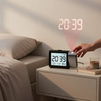 Réveil Projecteur à Piles Noir