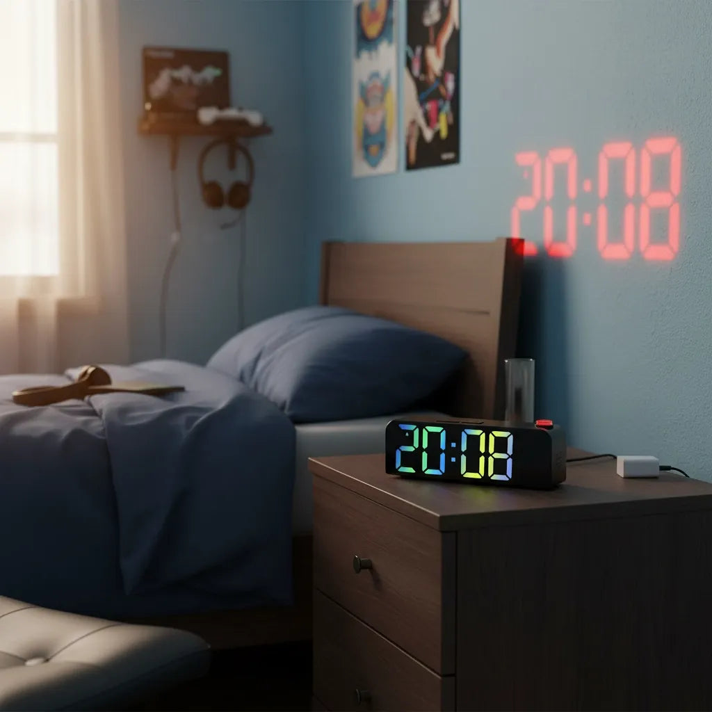 Réveil Projecteur Ado Écran LED