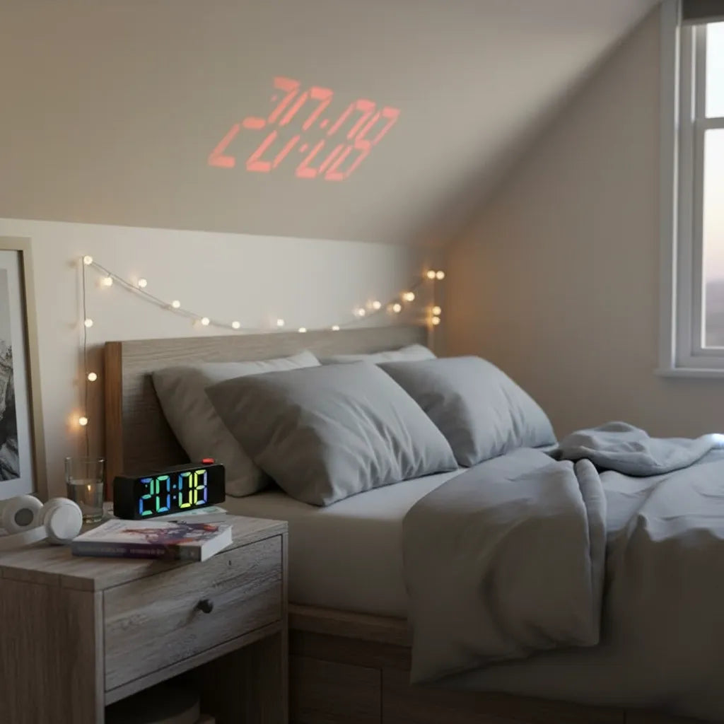 Réveil Projecteur Ado Écran LED
