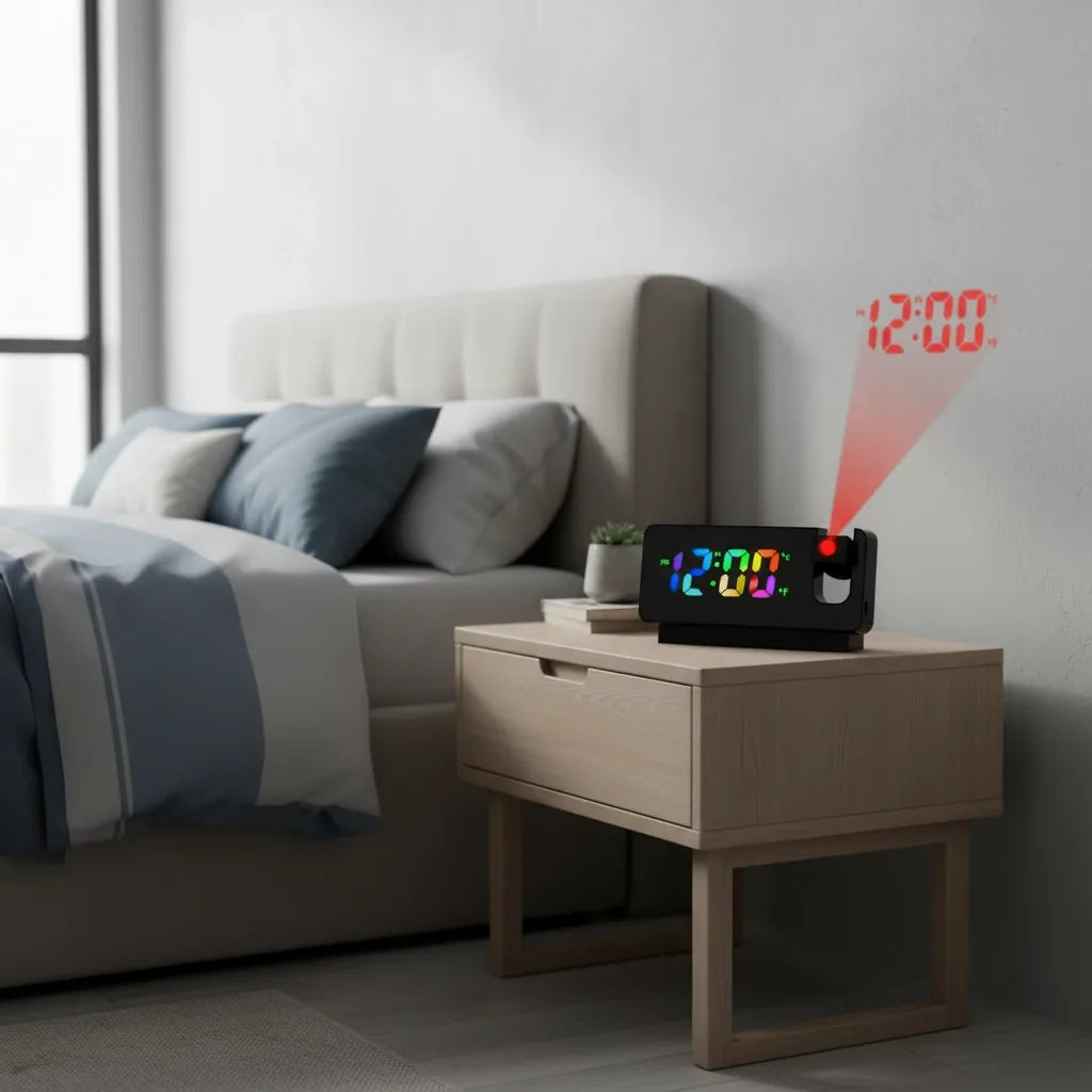 Réveil Projecteur Design Numérique