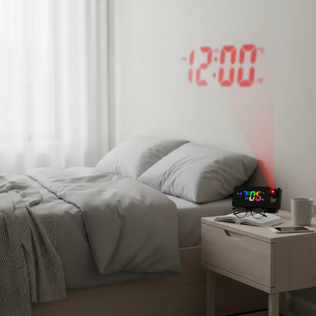 Réveil Projecteur Design Numérique