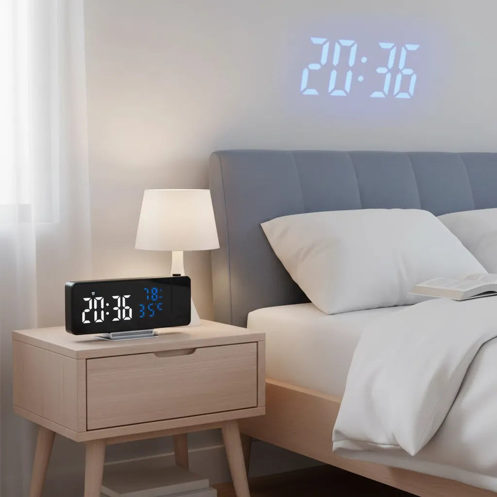 Réveil Projecteur Ergonomique LED