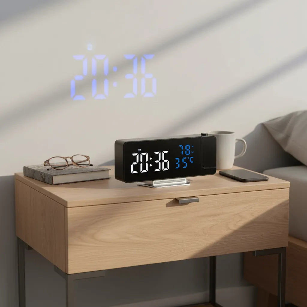 Réveil Projecteur Ergonomique LED