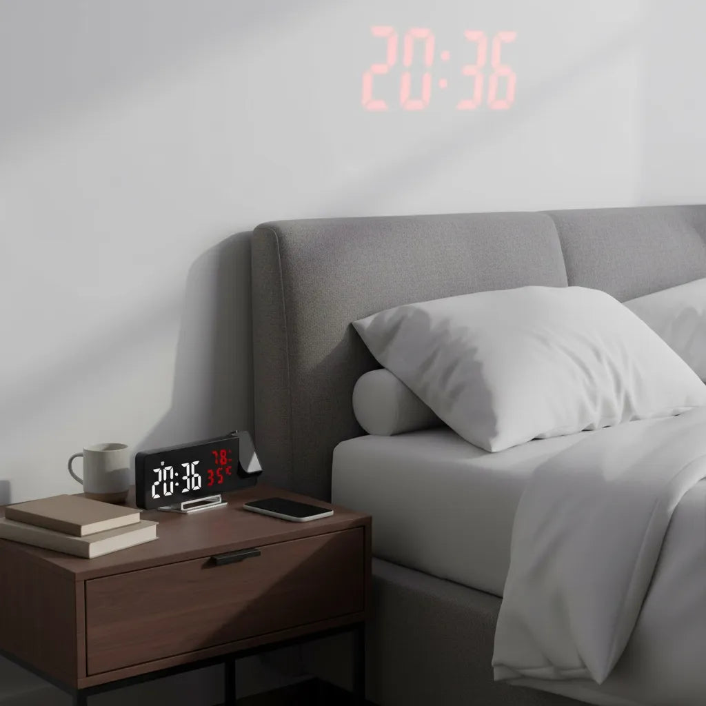 Réveil Projecteur Ergonomique LED
