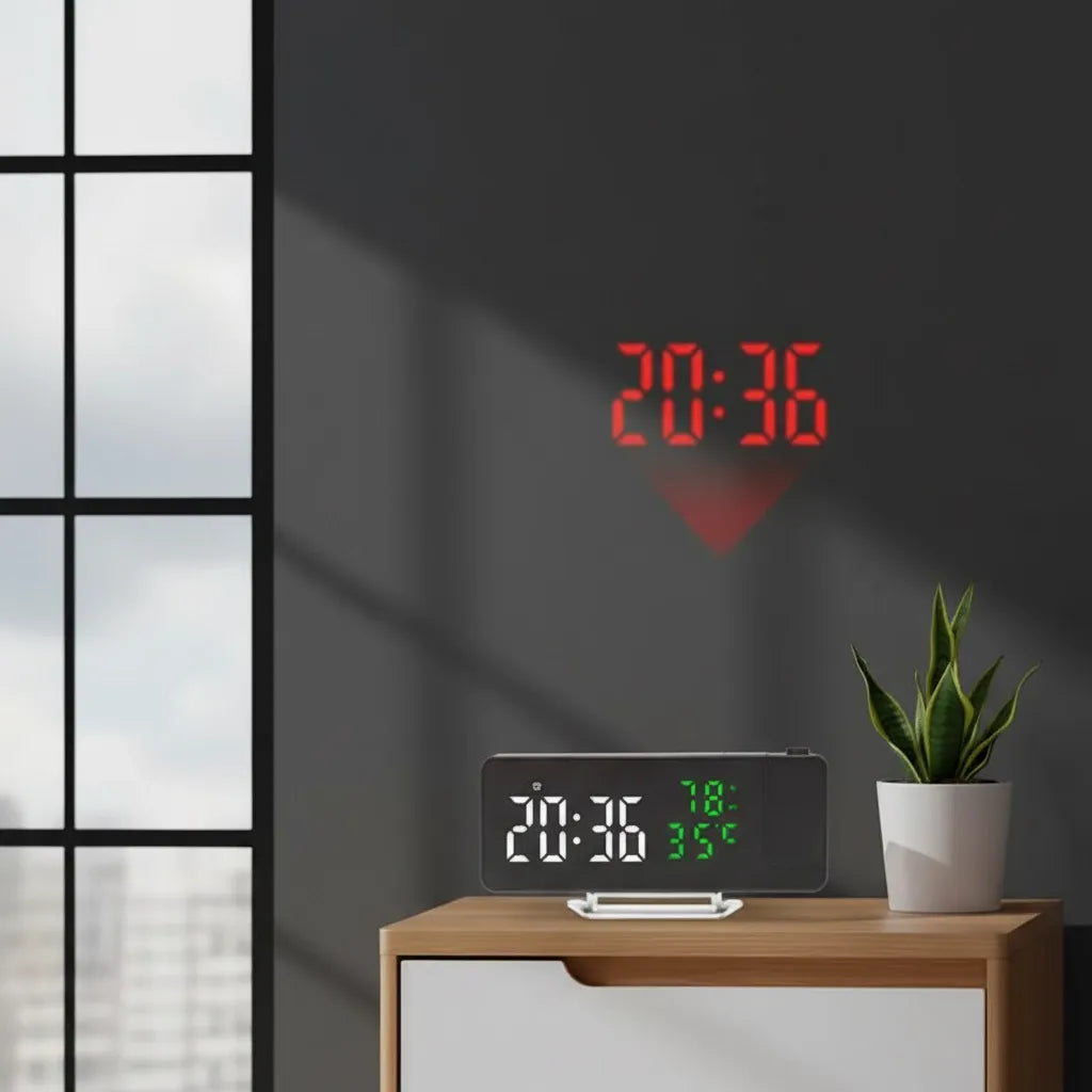 Réveil Projecteur Ergonomique LED