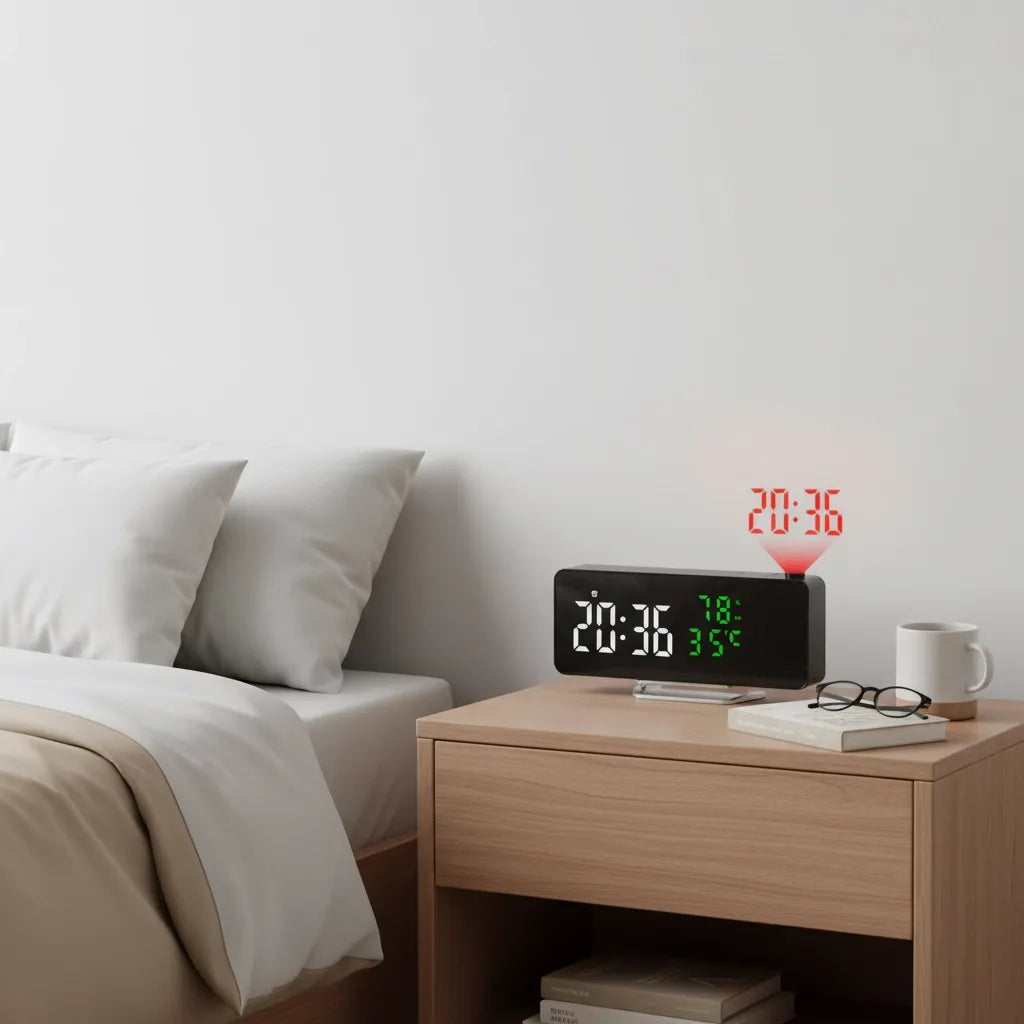 Réveil Projecteur Ergonomique LED