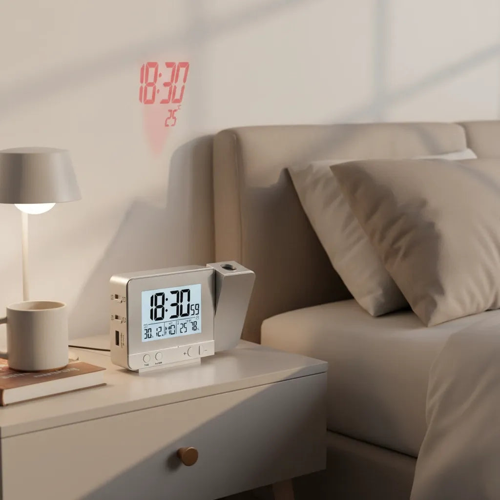 Réveil Projecteur Heure Numérique