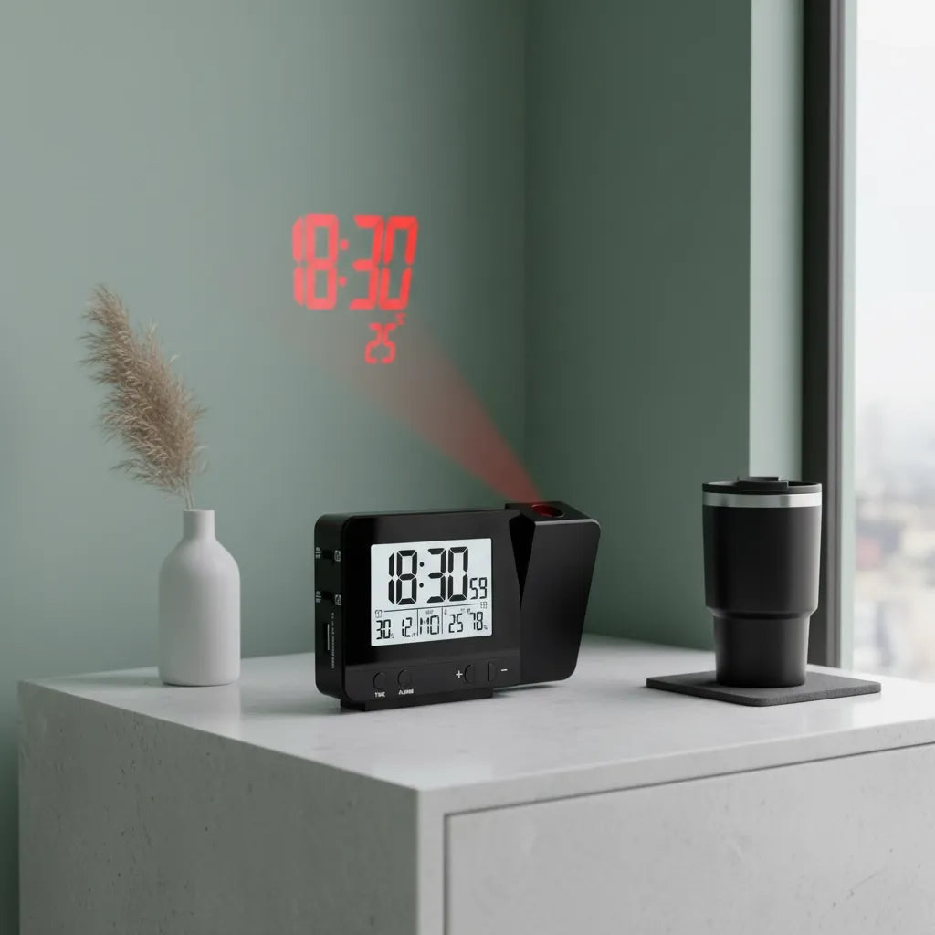 Réveil Projecteur Heure Numérique