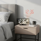 Réveil Projecteur Noir Écran Effet Miroir