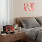 Réveil Projecteur Noir Écran Effet Miroir