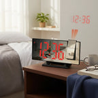 Réveil Projecteur Noir Écran Effet Miroir