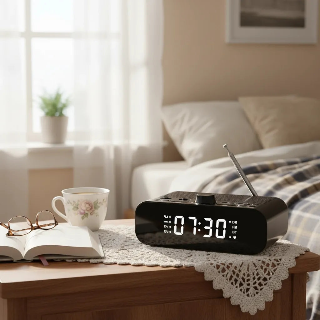 Réveil Simple avec Radio FM pour Senior