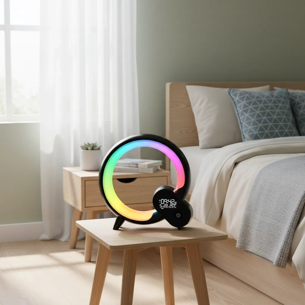 Réveil Simulateur d'Aube avec Chant d'Oiseaux et Lumière