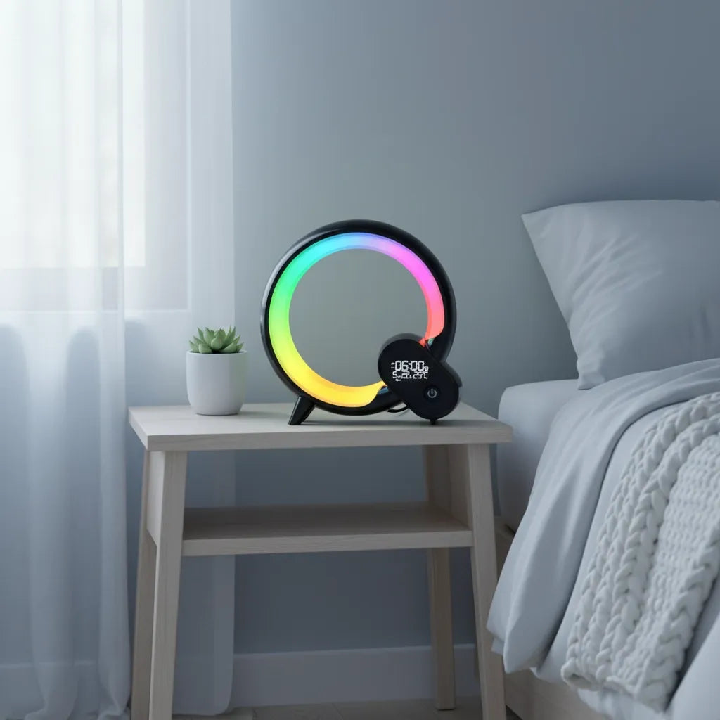 Réveil Simulateur d'Aube avec Chant d'Oiseaux et Lumière