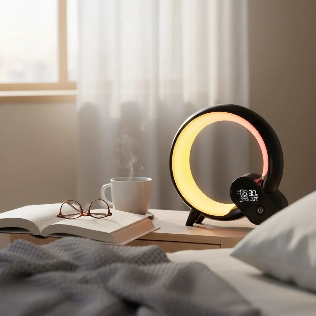 Réveil Simulateur d'Aube avec Chant d'Oiseaux et Lumière