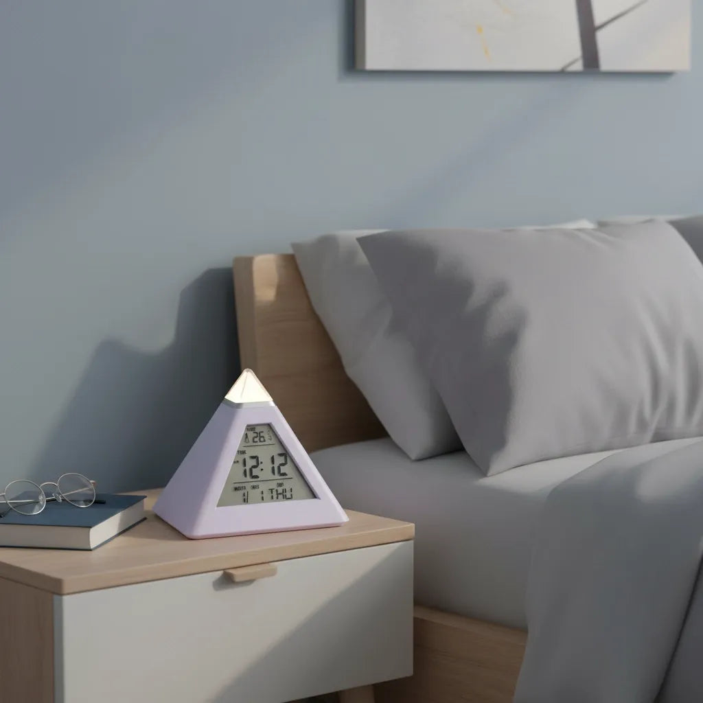 Réveil Veilleuse Adulte en Pyramide